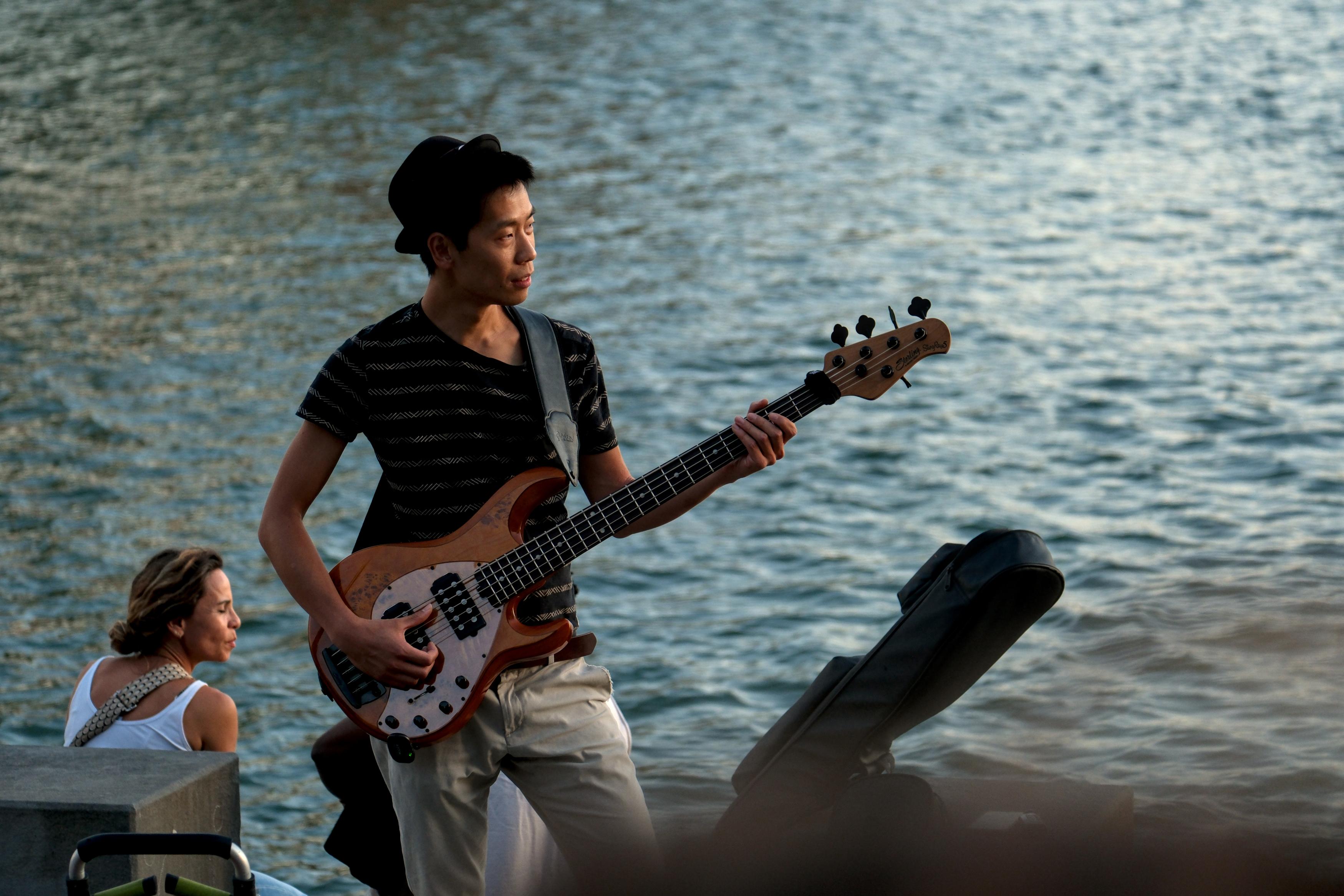 photo concert, bords de Garonne, Toulouse, Nokta Simio, Julien Franck